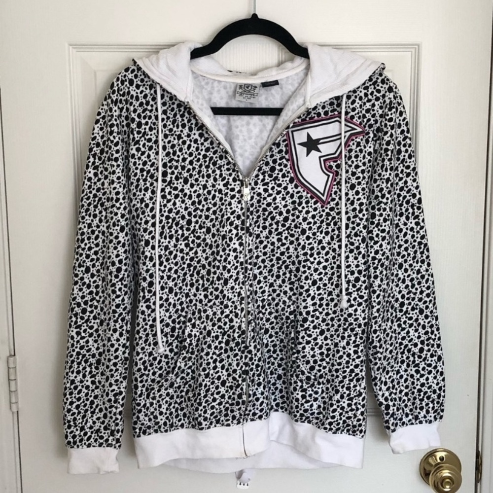 Famous Stars & Straps Black and White Logo Hoodie